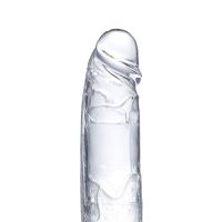 Glazed dildo realista con testículos 22 cm, imagen 5