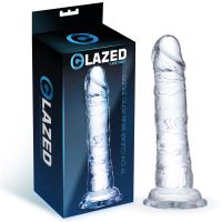 Glazed dildo realista 19 cm, imagen 2