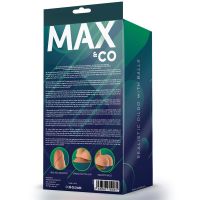 Max & Co Saul dildo realista con testículos color piel 8,25", imagen 4