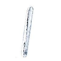 Lovetoy Flawless dildo doble 12" transparente