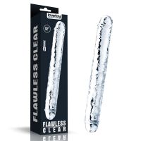 Lovetoy Flawless dildo doble 12" transparente, imagen 2