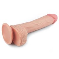 Lovetoy Nature dildo de silicona líquida 8,5" color piel