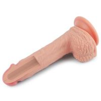 Lovetoy Nature dildo de silicona líquida 8,5" color piel