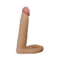 Lovetoy Ultra Soft dildo doble 6,25" color piel