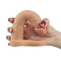 Lovetoy Ultra Soft dildo doble 6,25" color piel