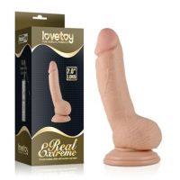 Lovetoy Real Extreme dildo realista 7" color piel