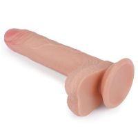 Lovetoy Nature dildo de silicona líquida 7" color piel