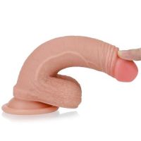Lovetoy Nature dildo de silicona líquida 7" color piel