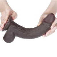 Lovetoy dildo con piel deslizante 9" (negro), imagen 11