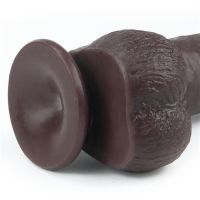 Lovetoy dildo con piel deslizante 9" (negro), imagen 13