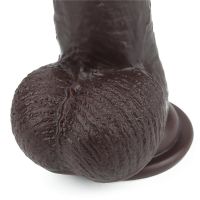 Lovetoy dildo con piel deslizante 9" (negro), imagen 6