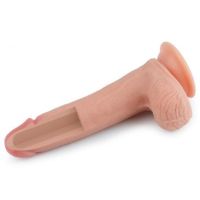 Lovetoy Nature dildo de silicona líquida 8" color piel
