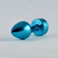 Lovetoy plug anal rosa azul con joya, imagen 2