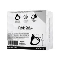 Tardenoche Randal plug anal de silicona con anillo para el pene (negro), imagen 4