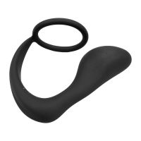 Tardenoche Randal plug anal de silicona con anillo para el pene (negro), imagen 5