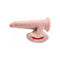 King Cock Triple Density dildo con testículos oscilantes 8", imagen 3