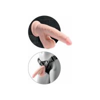 King Cock Triple Density dildo con testículos oscilantes 8", imagen 4