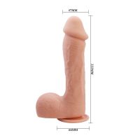 Baile Johnson dildo realista con ventosa, color piel, imagen 11