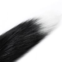 IntoYou plug anal con cola de zorro blanca y negra, imagen 2