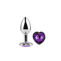 AfterDark plug anal con forma de corazón lavanda talla S, imagen 4