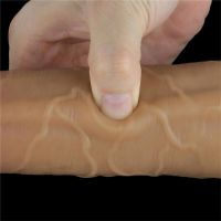 Lovetoy vibrador de doble capa con rotación 8", imagen 2
