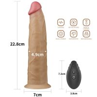 Lovetoy vibrador de doble capa con rotación 9", imagen 11