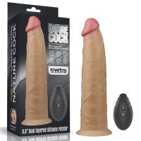 Lovetoy vibrador de doble capa con rotación 9", imagen 12