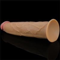 Lovetoy vibrador de doble capa con rotación 9"
