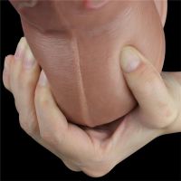 Lovetoy dildo de doble capa en silicona platino 7", imagen 7