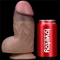 Lovetoy dildo de doble capa en silicona platino 7", imagen 8