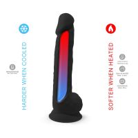 SilexD dildo Dual Density modelo 1 15" (negro), imagen 5