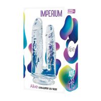Alive Imperium dildo doble jelly, transparente, imagen 2