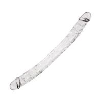 Alive Supreme dildo doble 38,5 cm transparente