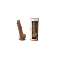 SilexD dildo de silicona de doble densidad Mod. 1 - 7" caramelo, imagen 6