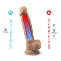 SilexD dildo de silicona de doble densidad Mod. 1 - 7" color piel