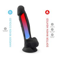 SilexD dildo de doble densidad Mod. 1 - 7" (negro), imagen 4