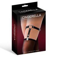 Cinderella liga con corazón de cuero vegano, talla única, imagen 2