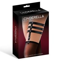 Cinderella liga con 3 tiras, cuero vegano, talla única, imagen 2