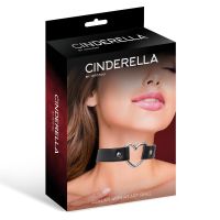 Cinderella choker con corazón de cuero vegano, talla única, imagen 3