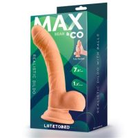 Max & Co Sean dildo realista con testículos 7,5" color piel