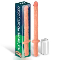 Max & Co Blade dildo realista espada 18,5" color piel, imagen 3