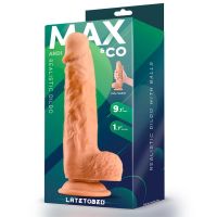 Max & Co Andi dildo realista con testículos 9,1" color piel, imagen 4