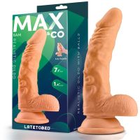 Max & Co Sam dildo realista con testículos 7,1" color piel, imagen 2