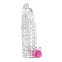 A-Gusto anillo vibrador para el pene con relieves, transparente, imagen 2