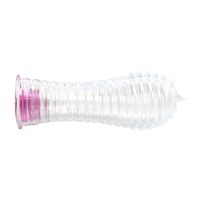 A-Gusto funda vibradora para el pene con estrías, transparente, imagen 6