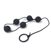 A-Gusto cadena anal de 5 bolas 36 cm (negro)