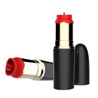 A-Gusto vibrador pintalabios con lengua estimuladora (negro), imagen 2