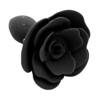 A-Gusto plug anal de silicona con rosa (negro), imagen 2