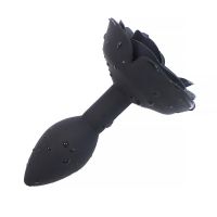 A-Gusto plug anal de silicona con rosa (negro), imagen 4