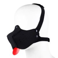 A-Gusto máscara de cachorro de neopreno ajustable (negro), imagen 4